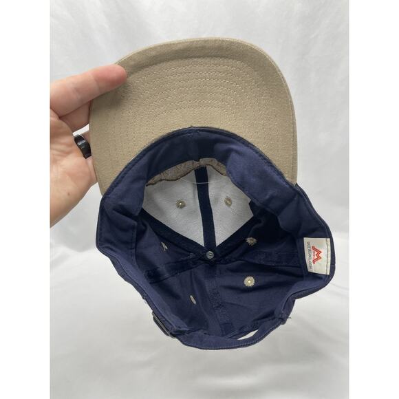 Vintage Toyota Tundra Navy Tan Strapback Adjustable Mohr’s Hat Cap Rare - Picture 7 of 8